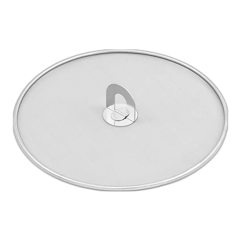 Stainless Steel Oil Proof Mesh Cooking Anti Splatter Split Guard Kitchen Gadget Splatter Proof Oil Cover Mesh Pot Lid Frying Pan