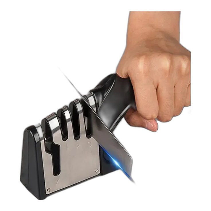 Kitchen 4 Segment Knife Sharpener Multifunctional Portable Non-slip Base Knife Sharpener Household Kitchen Gadgets Accessories