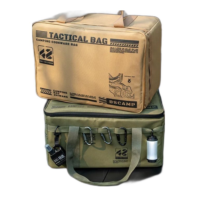 30-42L Insulated Tactical Camping Bag Waterproof Folding Storage Box Outdoor Picnic Tableware Field Gear Organizer
